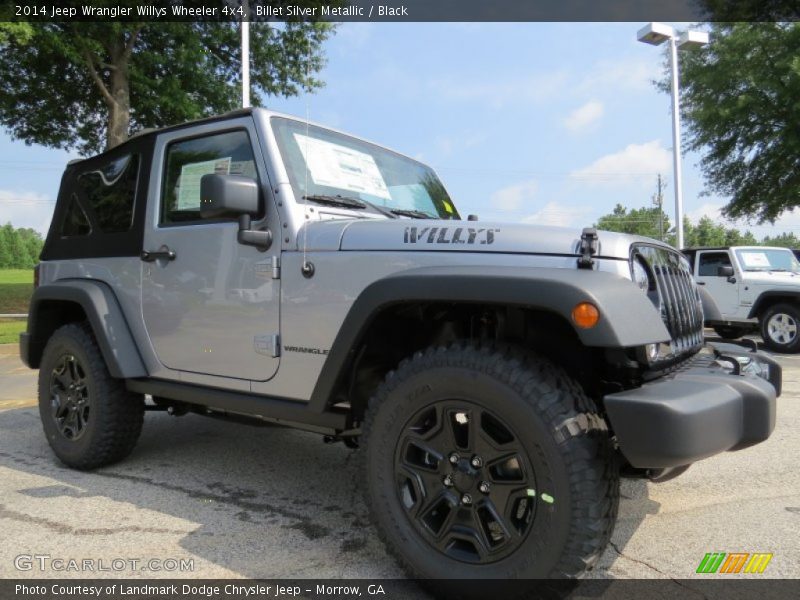 Billet Silver Metallic / Black 2014 Jeep Wrangler Willys Wheeler 4x4