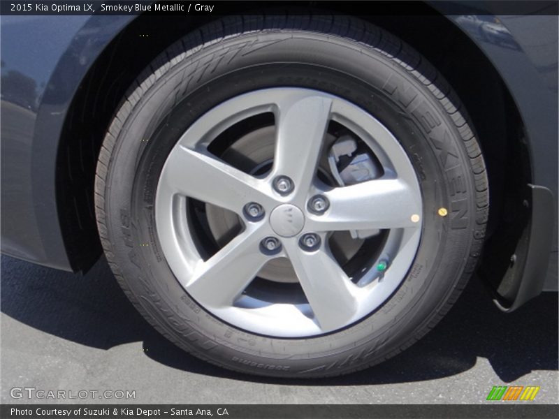 Smokey Blue Metallic / Gray 2015 Kia Optima LX