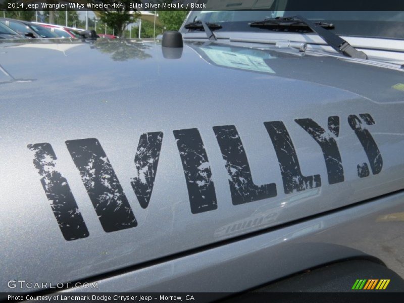 Billet Silver Metallic / Black 2014 Jeep Wrangler Willys Wheeler 4x4