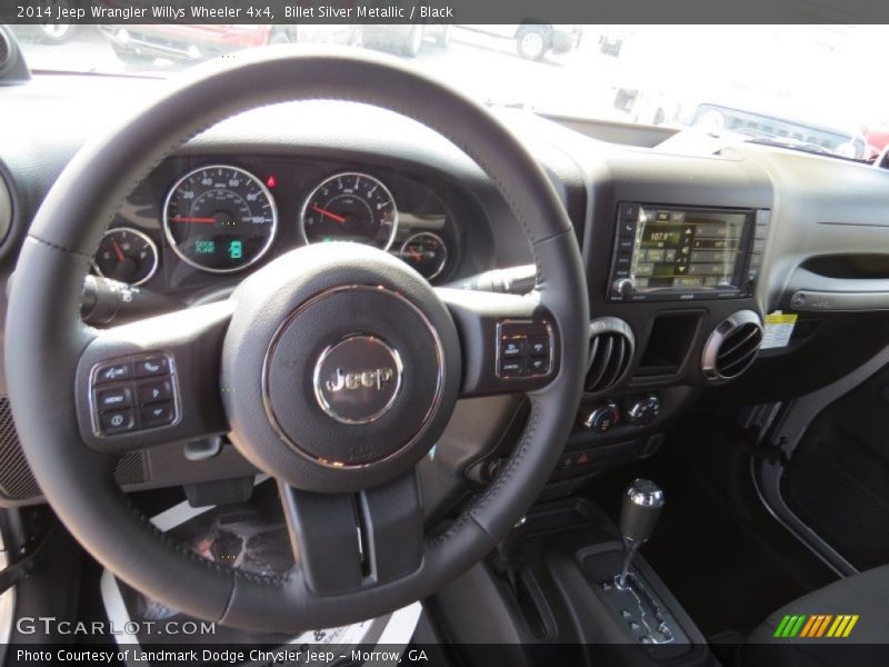 Billet Silver Metallic / Black 2014 Jeep Wrangler Willys Wheeler 4x4