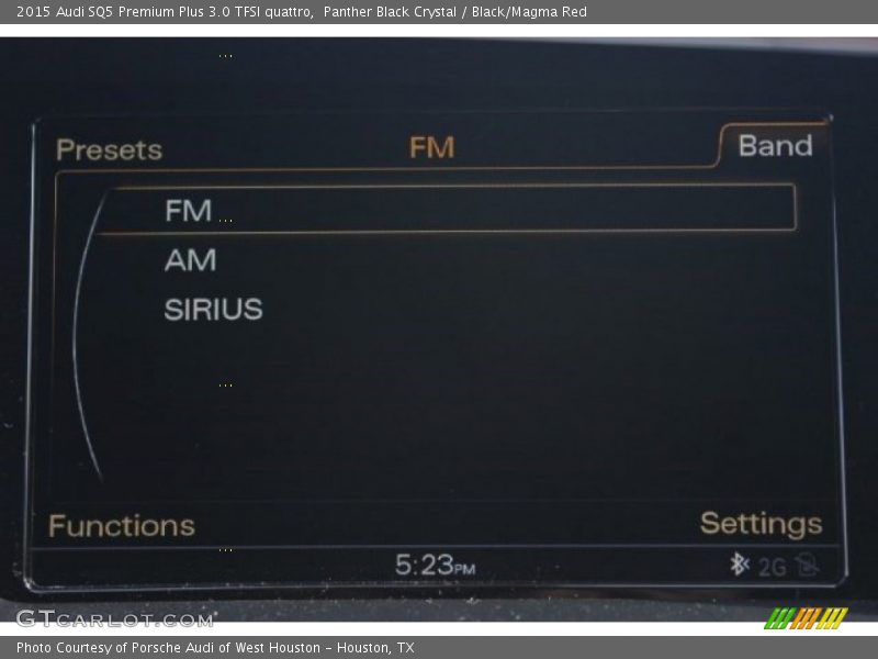 Panther Black Crystal / Black/Magma Red 2015 Audi SQ5 Premium Plus 3.0 TFSI quattro