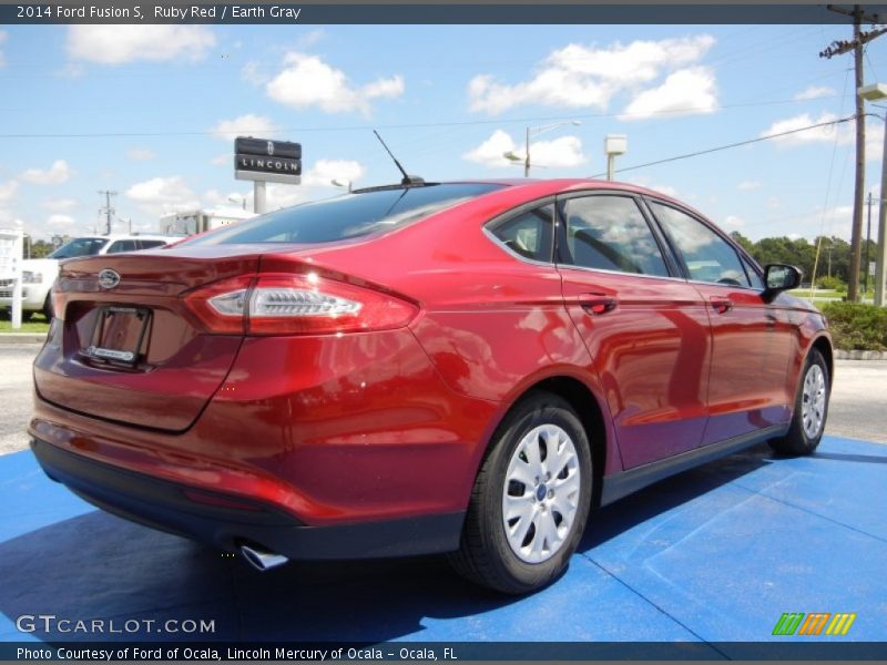Ruby Red / Earth Gray 2014 Ford Fusion S