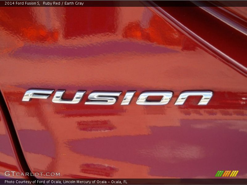 Ruby Red / Earth Gray 2014 Ford Fusion S
