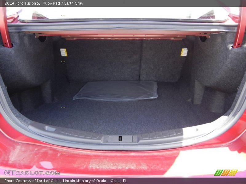 Ruby Red / Earth Gray 2014 Ford Fusion S