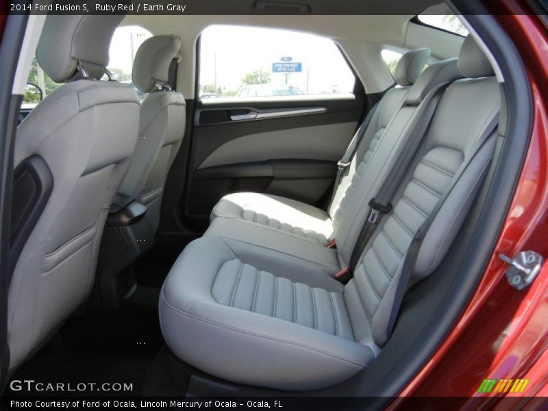 Ruby Red / Earth Gray 2014 Ford Fusion S