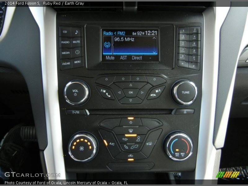 Ruby Red / Earth Gray 2014 Ford Fusion S