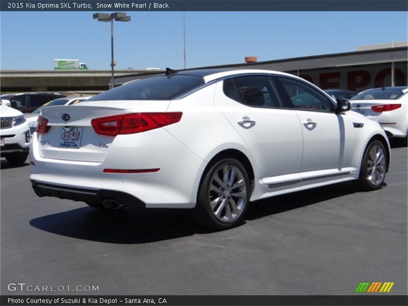 Snow White Pearl / Black 2015 Kia Optima SXL Turbo