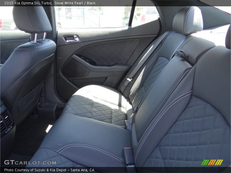 Snow White Pearl / Black 2015 Kia Optima SXL Turbo
