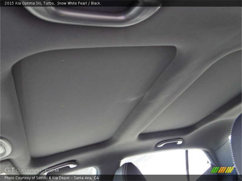Snow White Pearl / Black 2015 Kia Optima SXL Turbo