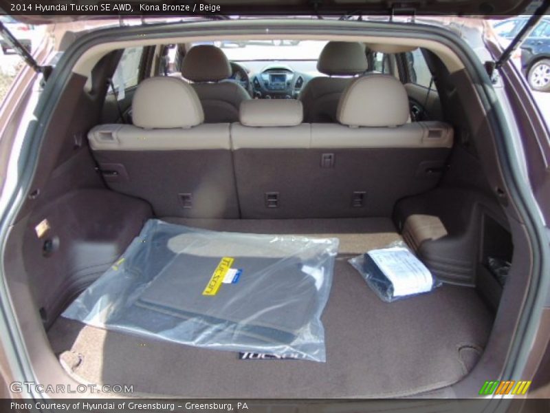 Kona Bronze / Beige 2014 Hyundai Tucson SE AWD