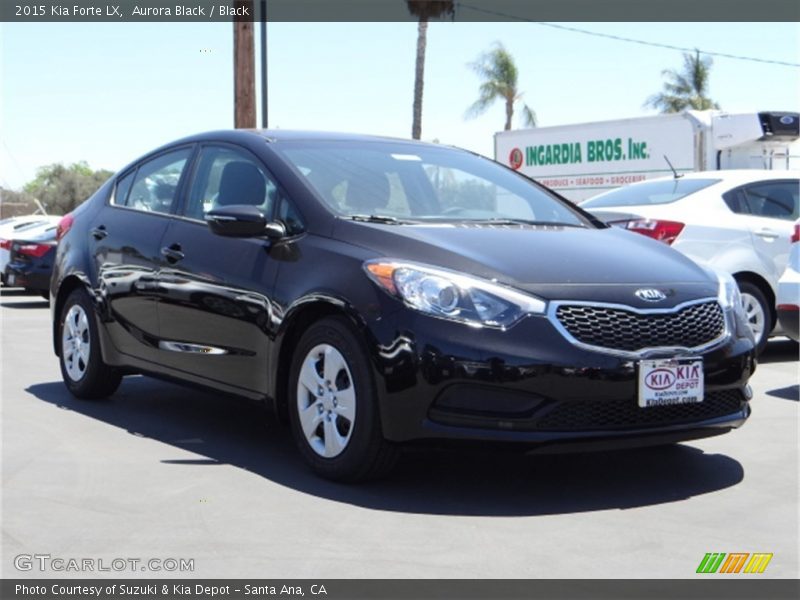 Aurora Black / Black 2015 Kia Forte LX