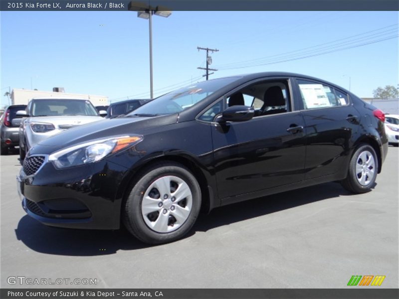 Aurora Black / Black 2015 Kia Forte LX