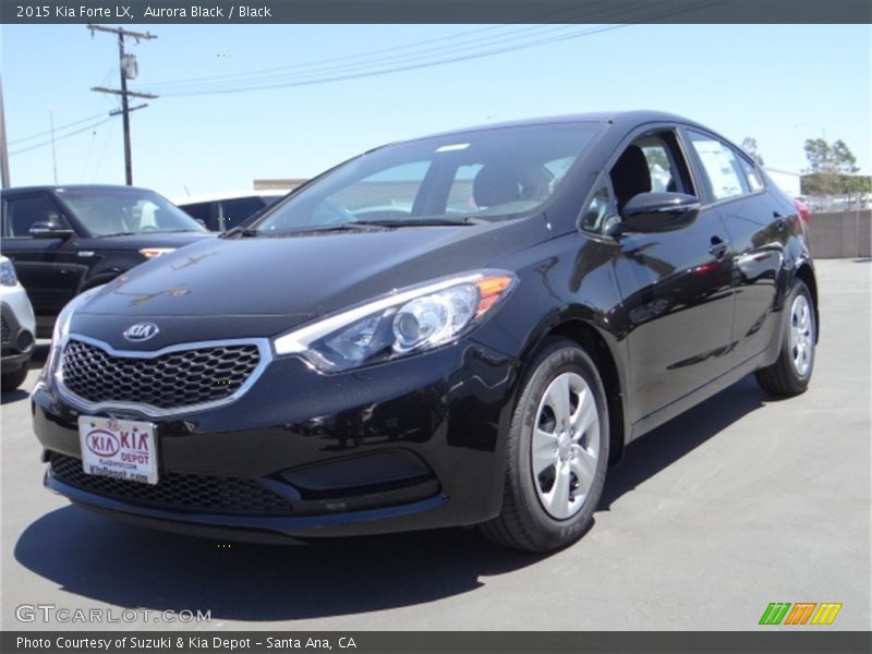 Aurora Black / Black 2015 Kia Forte LX