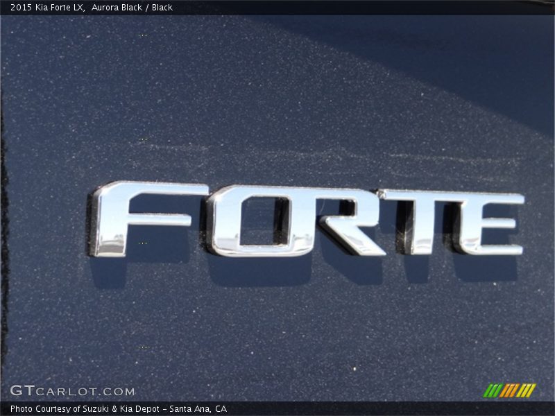 Aurora Black / Black 2015 Kia Forte LX
