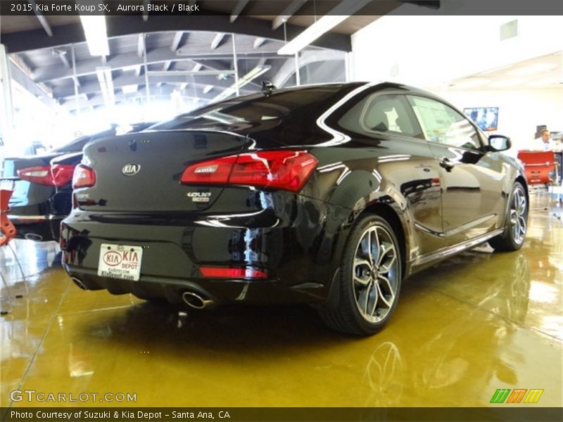 Aurora Black / Black 2015 Kia Forte Koup SX