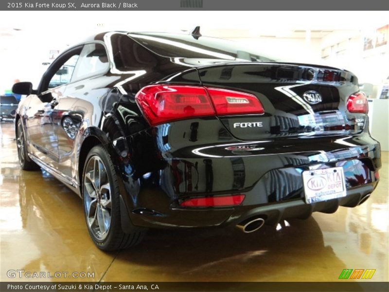 Aurora Black / Black 2015 Kia Forte Koup SX