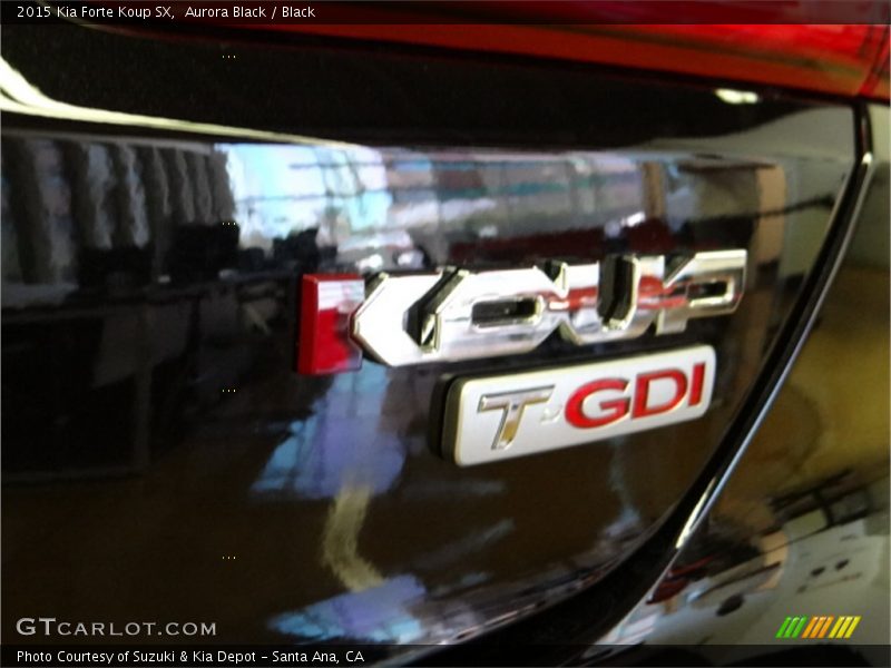Aurora Black / Black 2015 Kia Forte Koup SX