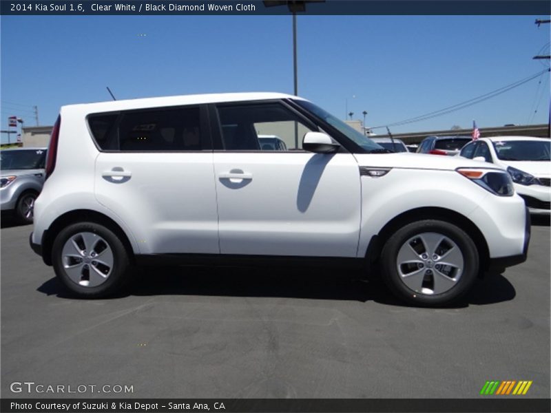 Clear White / Black Diamond Woven Cloth 2014 Kia Soul 1.6