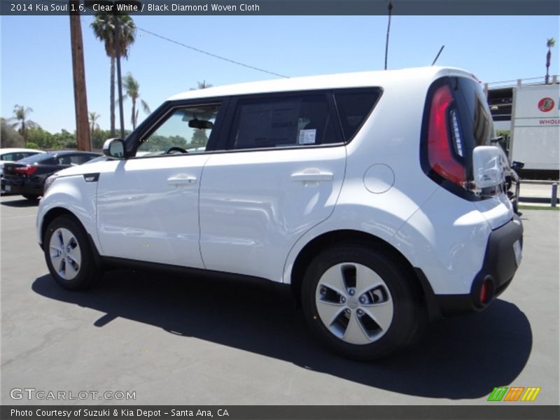 Clear White / Black Diamond Woven Cloth 2014 Kia Soul 1.6