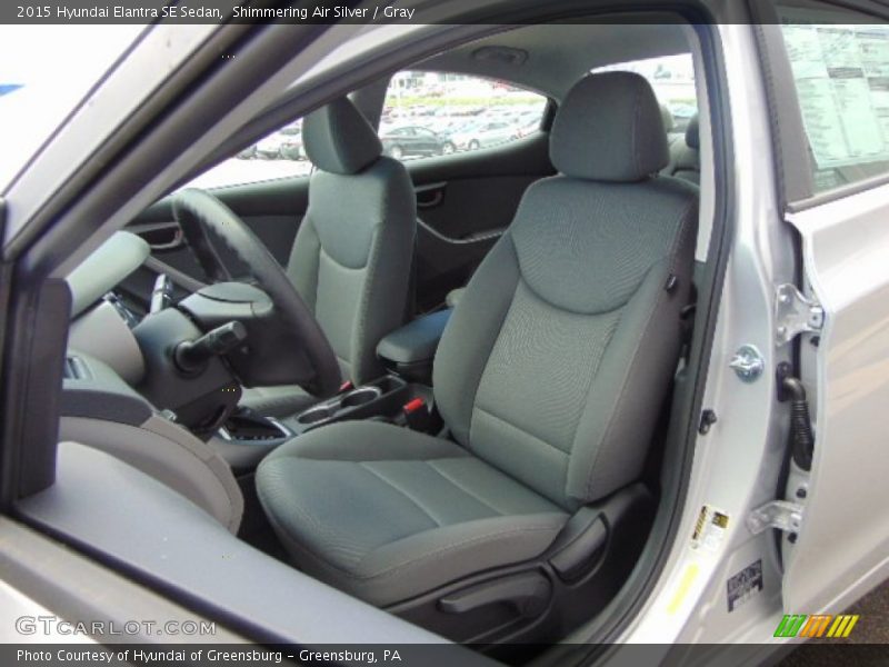 Shimmering Air Silver / Gray 2015 Hyundai Elantra SE Sedan
