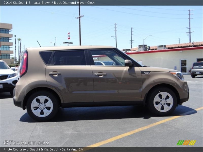 Latte Brown / Black Diamond Woven Cloth 2014 Kia Soul 1.6