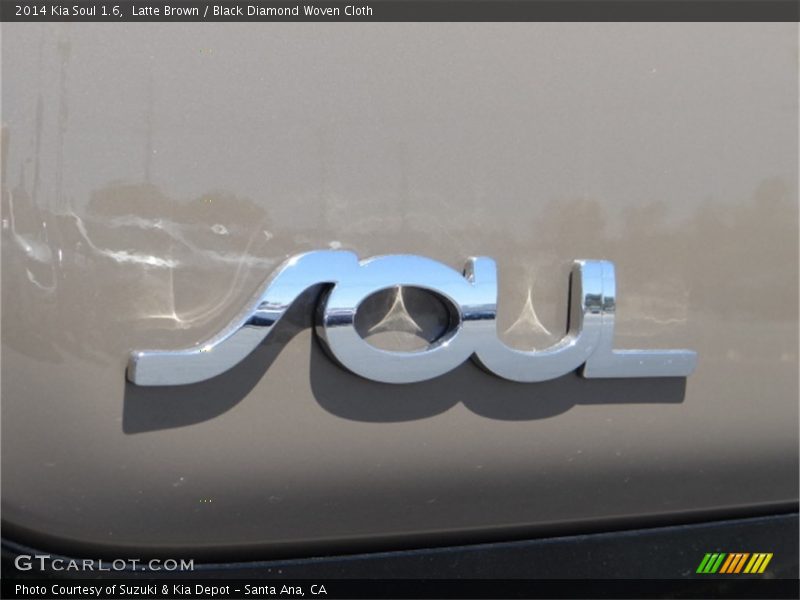 Latte Brown / Black Diamond Woven Cloth 2014 Kia Soul 1.6