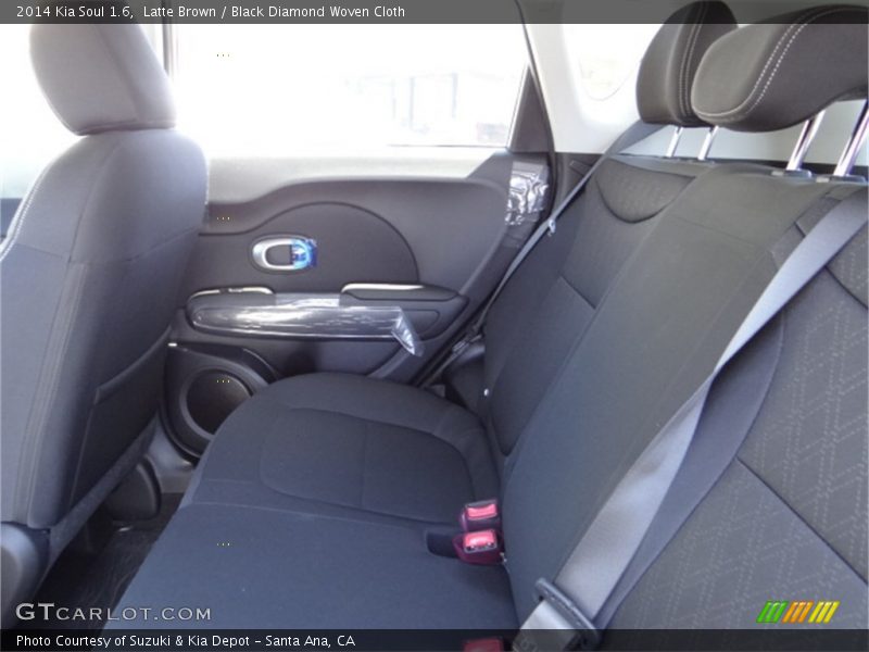 Latte Brown / Black Diamond Woven Cloth 2014 Kia Soul 1.6