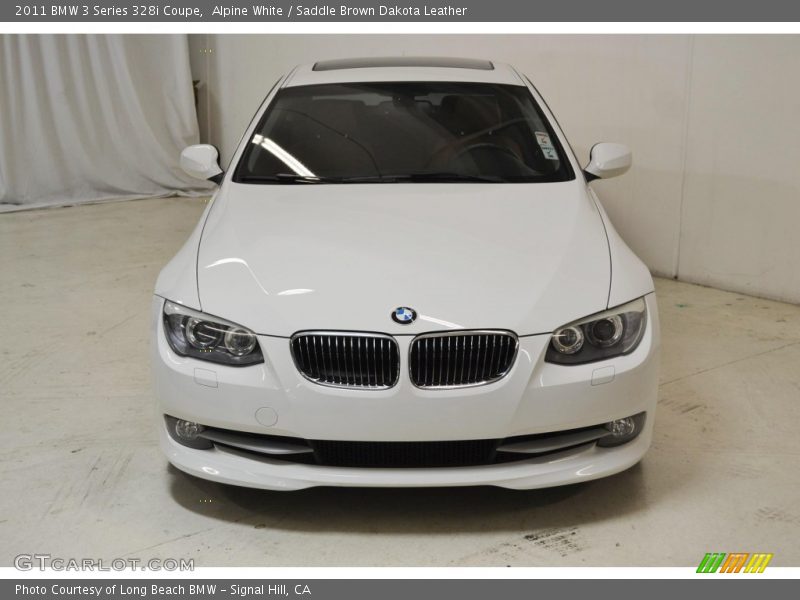 Alpine White / Saddle Brown Dakota Leather 2011 BMW 3 Series 328i Coupe