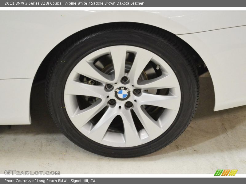 Alpine White / Saddle Brown Dakota Leather 2011 BMW 3 Series 328i Coupe