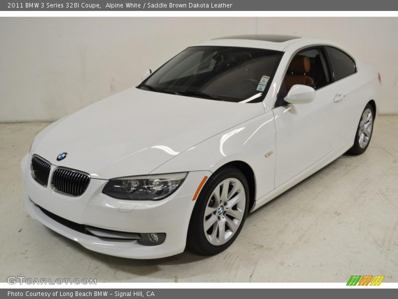 Alpine White / Saddle Brown Dakota Leather 2011 BMW 3 Series 328i Coupe