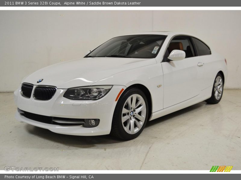 Alpine White / Saddle Brown Dakota Leather 2011 BMW 3 Series 328i Coupe