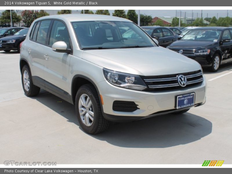 White Gold Metallic / Black 2014 Volkswagen Tiguan S