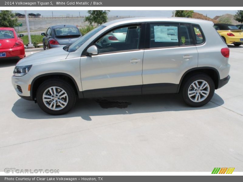 White Gold Metallic / Black 2014 Volkswagen Tiguan S