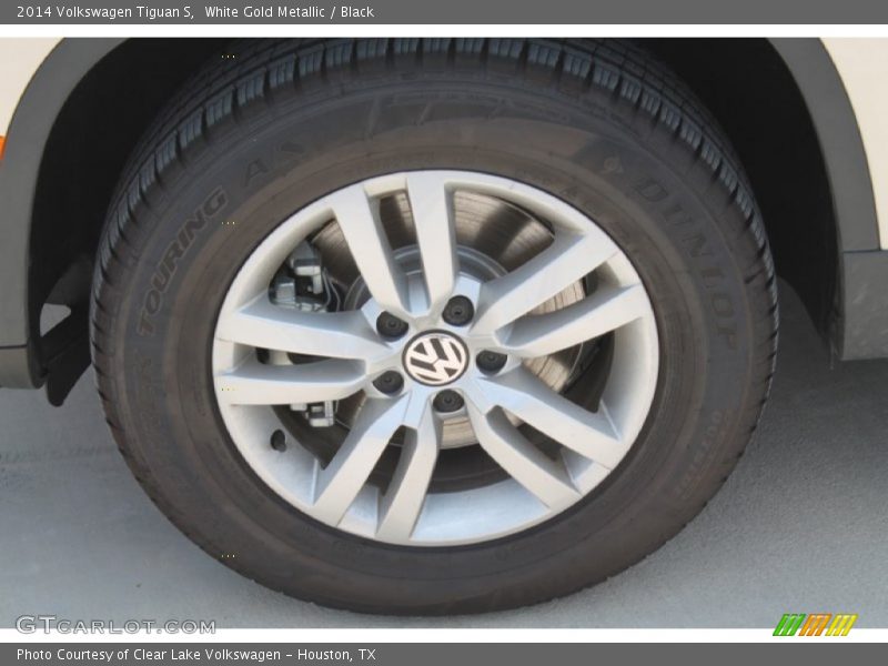White Gold Metallic / Black 2014 Volkswagen Tiguan S