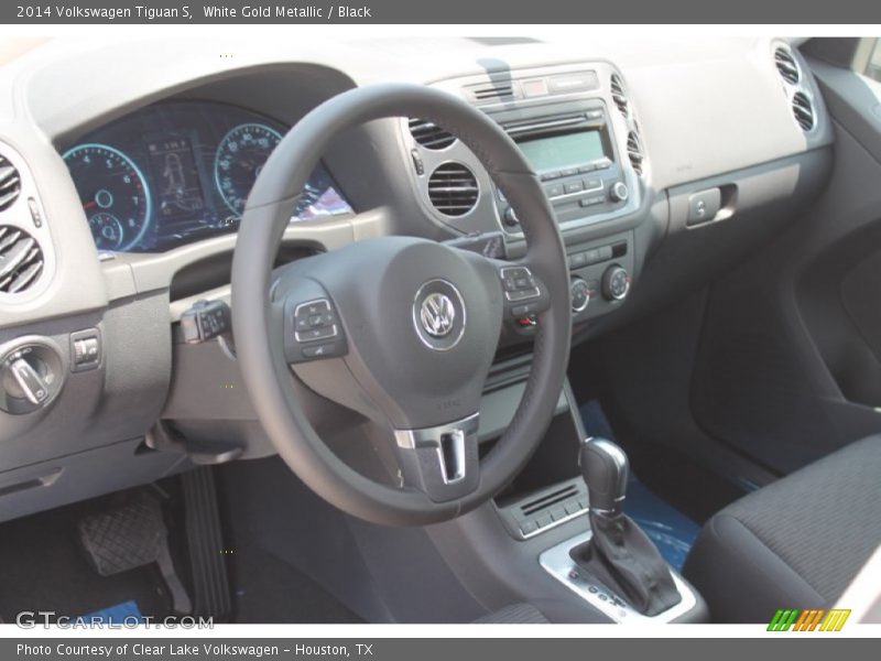 White Gold Metallic / Black 2014 Volkswagen Tiguan S
