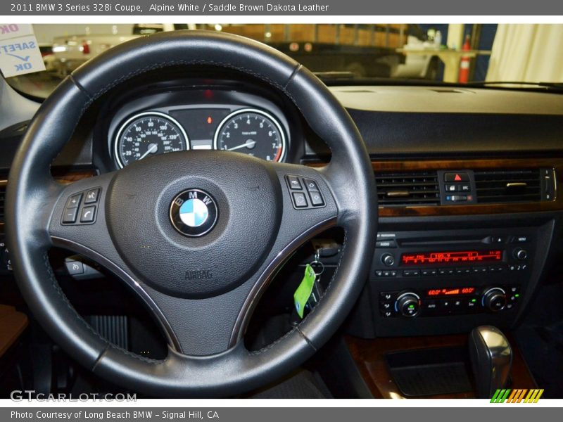 Alpine White / Saddle Brown Dakota Leather 2011 BMW 3 Series 328i Coupe