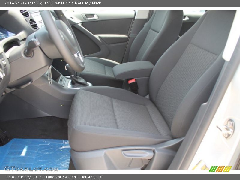 White Gold Metallic / Black 2014 Volkswagen Tiguan S