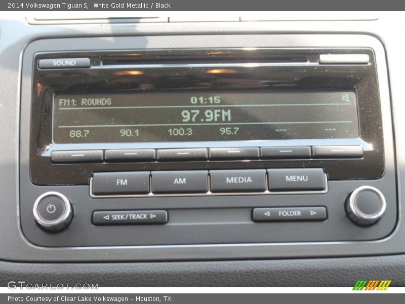 White Gold Metallic / Black 2014 Volkswagen Tiguan S