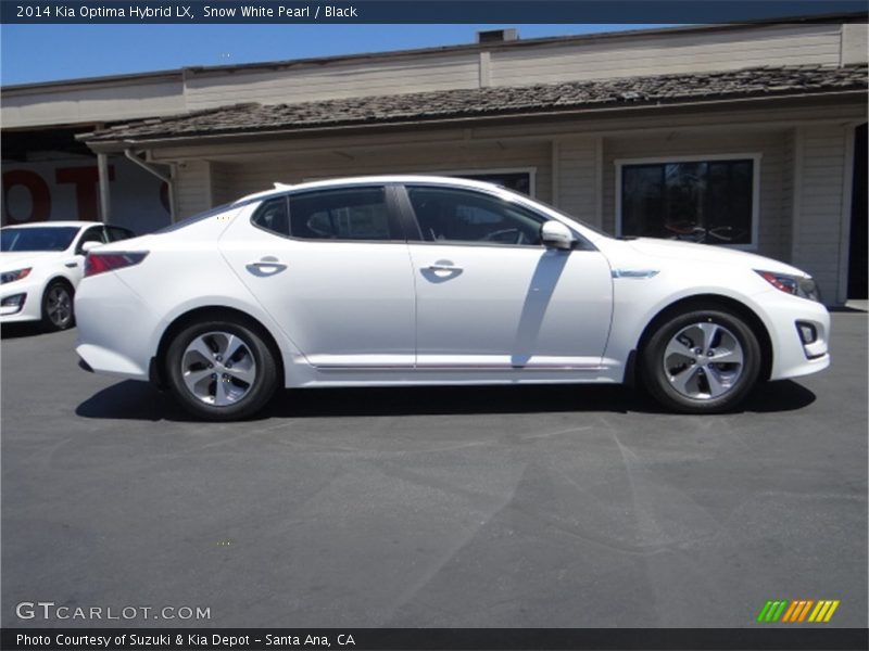Snow White Pearl / Black 2014 Kia Optima Hybrid LX