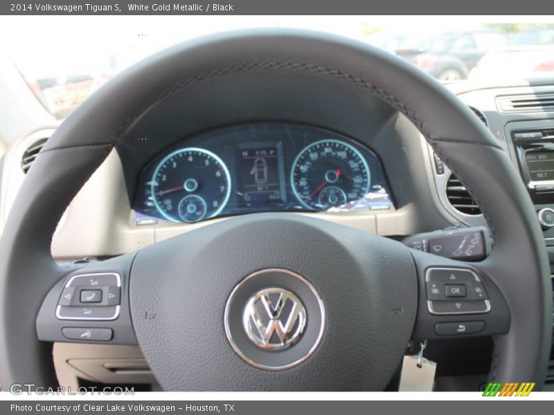 White Gold Metallic / Black 2014 Volkswagen Tiguan S