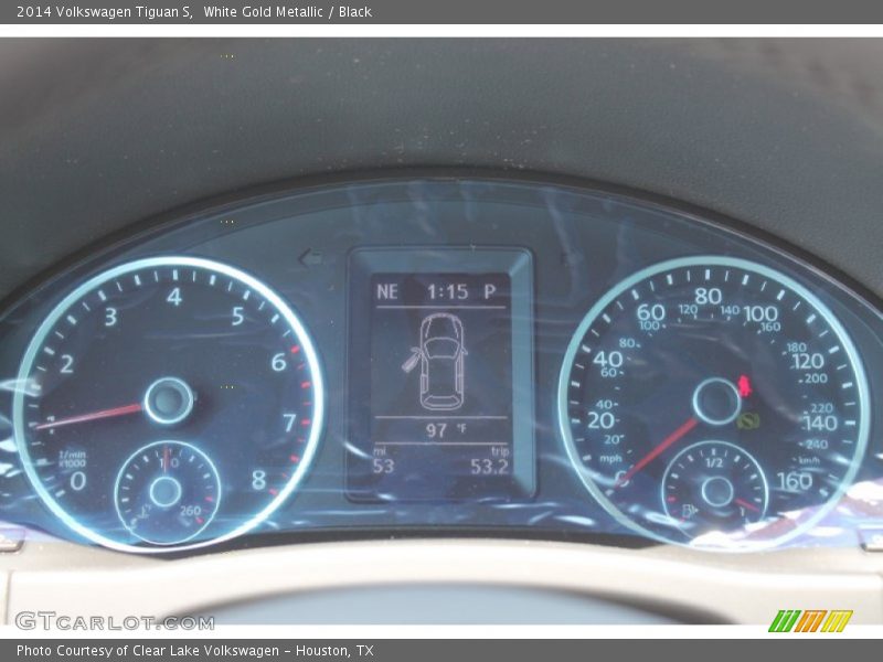 White Gold Metallic / Black 2014 Volkswagen Tiguan S
