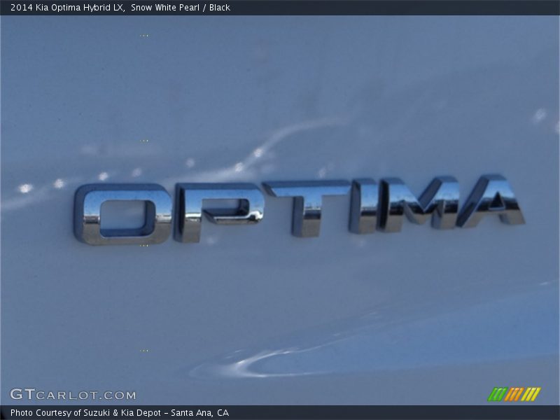 Snow White Pearl / Black 2014 Kia Optima Hybrid LX