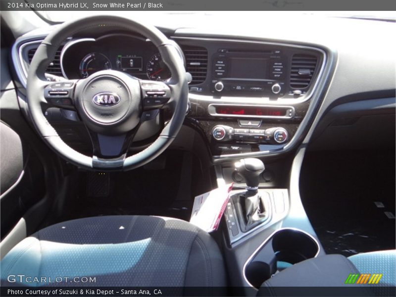 Snow White Pearl / Black 2014 Kia Optima Hybrid LX