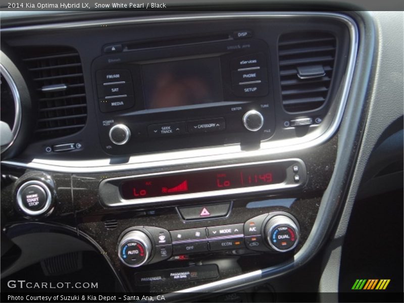 Snow White Pearl / Black 2014 Kia Optima Hybrid LX
