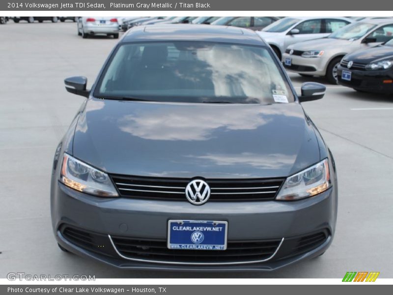 Platinum Gray Metallic / Titan Black 2014 Volkswagen Jetta TDI Sedan