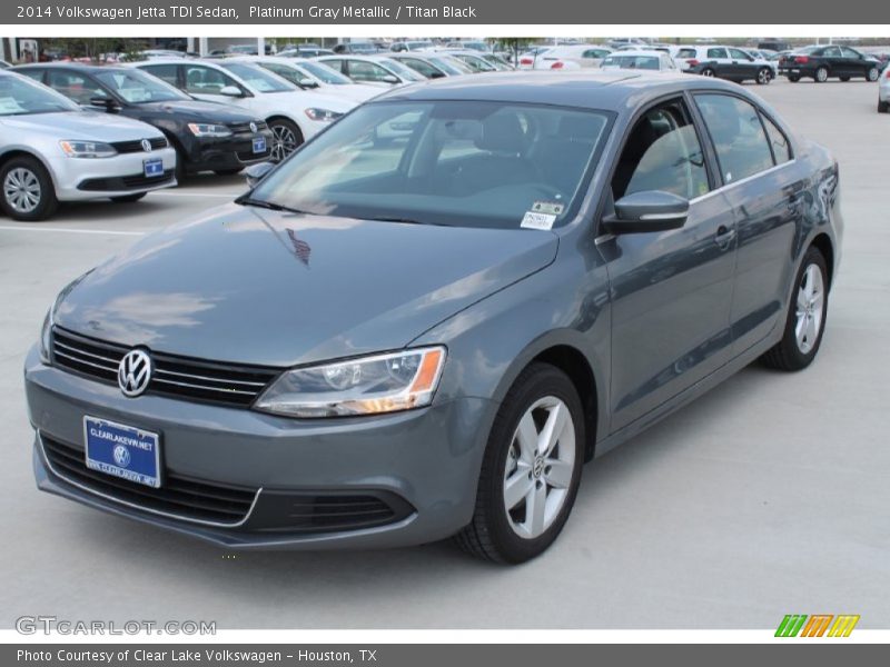 Platinum Gray Metallic / Titan Black 2014 Volkswagen Jetta TDI Sedan