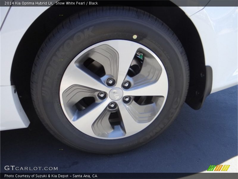 Snow White Pearl / Black 2014 Kia Optima Hybrid LX