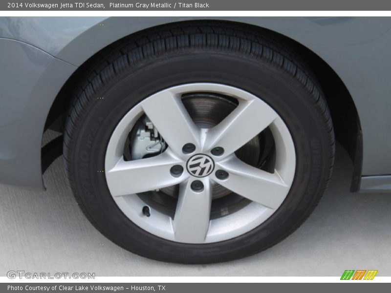 Platinum Gray Metallic / Titan Black 2014 Volkswagen Jetta TDI Sedan