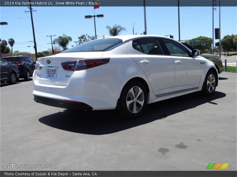 Snow White Pearl / Black 2014 Kia Optima Hybrid LX