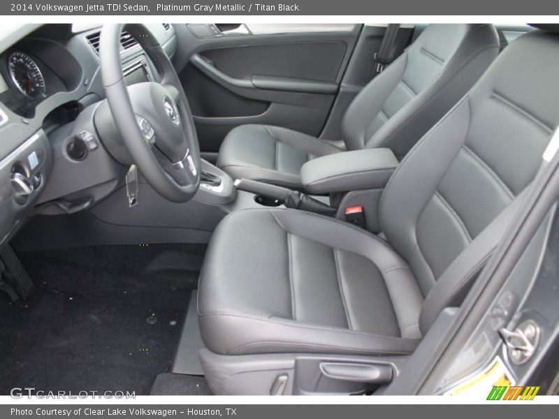 Platinum Gray Metallic / Titan Black 2014 Volkswagen Jetta TDI Sedan